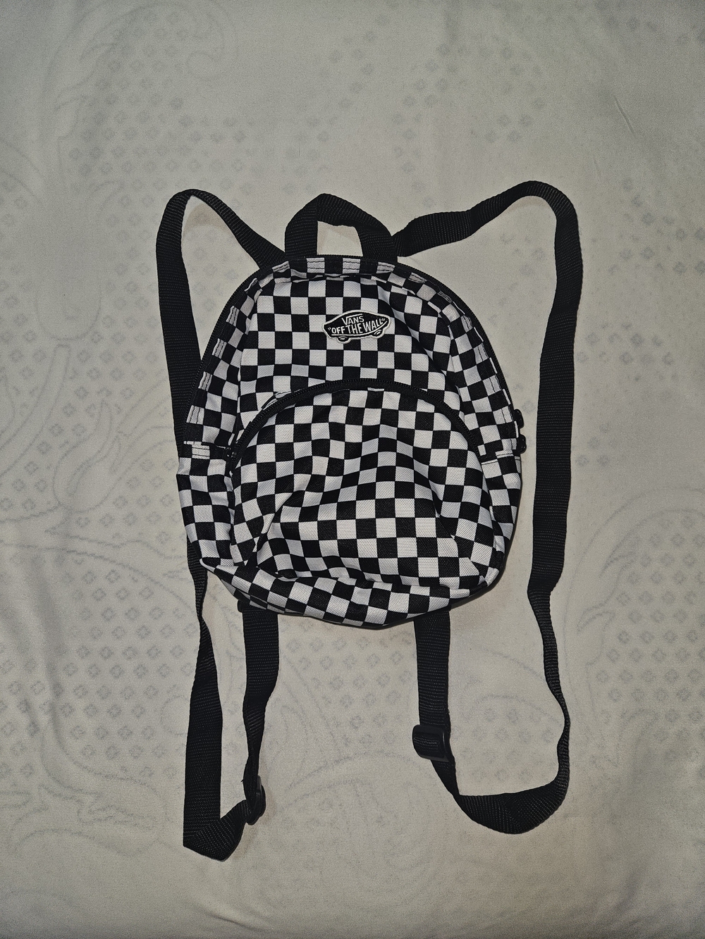 Vans "Got This" Checkerboard Mini Backpack Black White